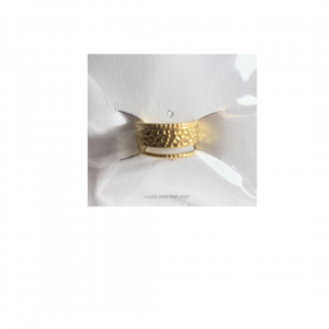 ANILLO ACERO DORADO AJUSTABLE