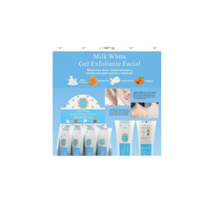 GEL EXFOLIANTE FACIAL MILK WHITE  DE KISS BEAUTY